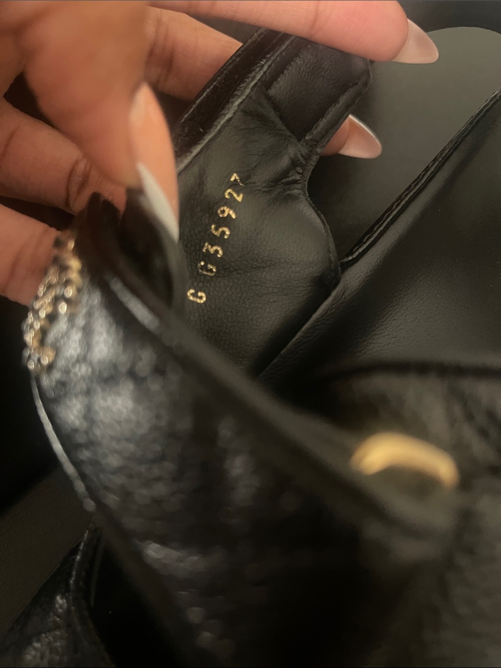 Authentic Chanel Black Sandals with Gold Logo Detail - Picture 4 of 4